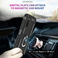 thumbnail image 4 of LEYI for Samsung Galaxy AO3S Case, Galaxy A03S Case(Not A03) 360 Metal Rotating Ring Kickstand Holder Armor Heavy Duty Shockproof Case for Samsung A03S Case, Black, 4 of 6