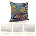 thumbnail image 4 of JEUXUS  Ethnic Chinese Dragon Phoenix Square Throw Pillow Cover Home Living Room Cushion Sofa Patio Car Indoor Outdoor New Home Bed Modern Home Art Deco Throw Pillow Cover, 4 of 5