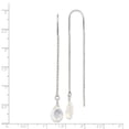 thumbnail image 3 of Sterling Silver Opalite Crystal Threader Earrings, 3 of 3