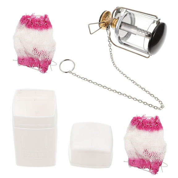 Camping Tent Lamp Emergency Heating Gas Mantle Lantern Outdoor Uplights Lighting Mini Stainless Steel