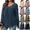 Army Green, variant on TKLPEHG Womens Tops Trendy Dressy Casual V Neck Pleated Tunic Shirts Solid Color Long Sleeve Loose Fit Pullover Fashion Clothes (Army Green,L)
