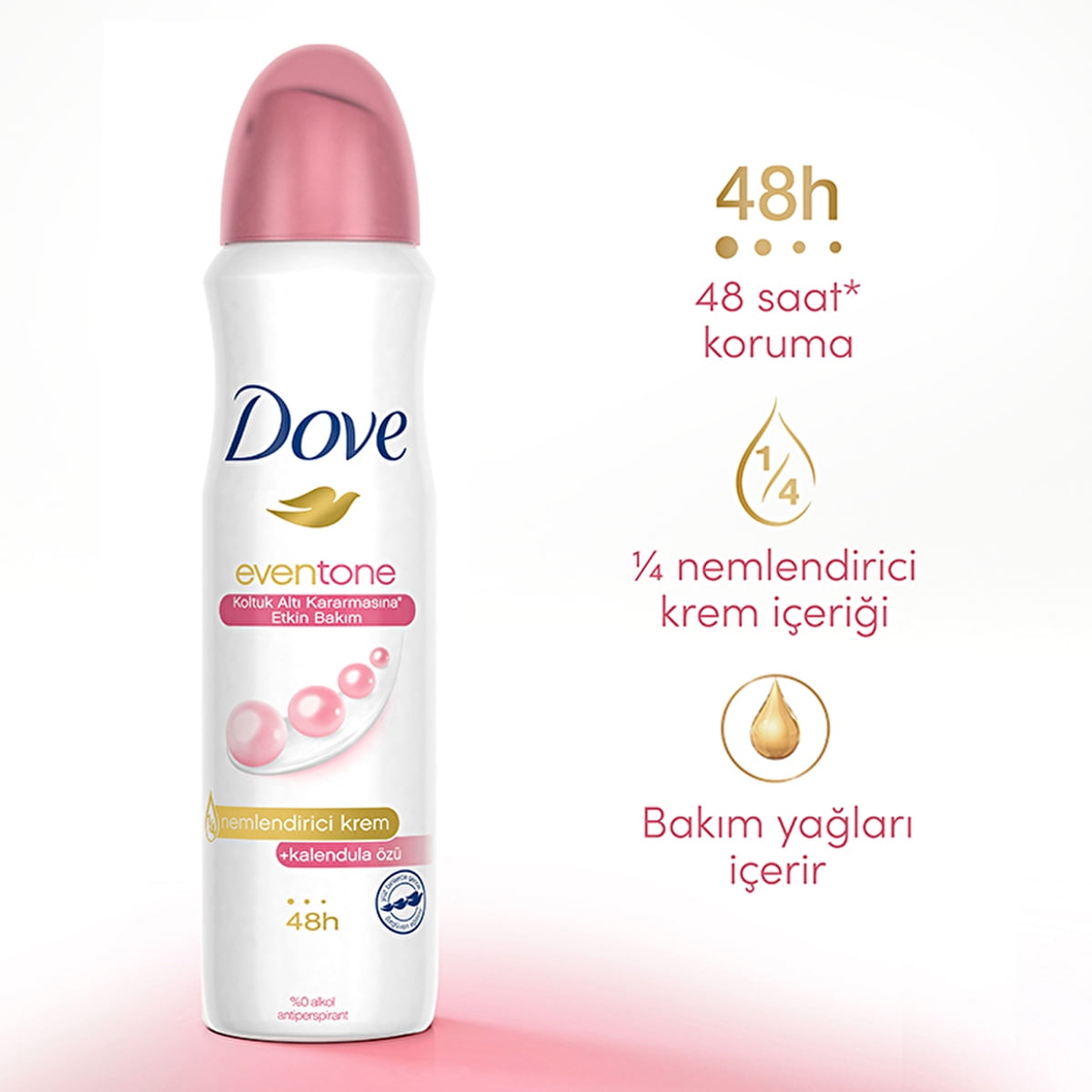 Dove Women's Spray Deodorant Even Tone Kalendula Extract 150 ml