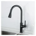 thumbnail image 2 of Kitchen Faucet Black Pull Out Kitchen Tap Brushed Gold Pull Down Kitchen Mixer Rotating Sink Faucet Mixer Tap Brass ,Effortless Installation, 2 of 4