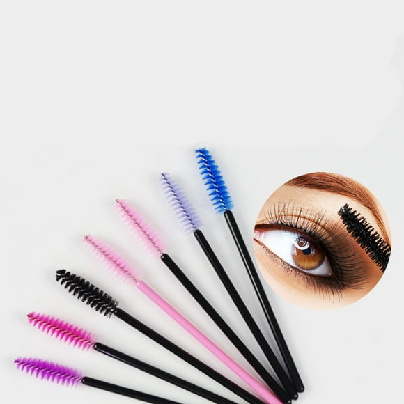 Cepillo de pestañas de maquillaje, juego de cepillos de pestañas de 50 piezas Juego de cepillos de pestañas Funcionalidad versátil