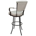 thumbnail image 2 of Miami Extra Tall Swivel Bar Stools 34" Seat - Ocean Beige Vinyl - Brown Metal, 2 of 3