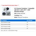 thumbnail image 2 of A/C Pressure Transducer - Compatible with 2014 - 2015, 2017 - 2020 Mitsubishi Mirage 2018 2019, 2 of 2