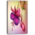 thumbnail image 3 of Design Art - Fleurs Fuchsia avec Feuilles Vertes, 3 of 4