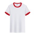 thumbnail image 6 of TOOYOU Boys Summer T-Shirt Toddler Kids Baby Color Block Short Sleeve Crewneck T Shirts Tops Tee Size 8-9 Years Red, 6 of 9