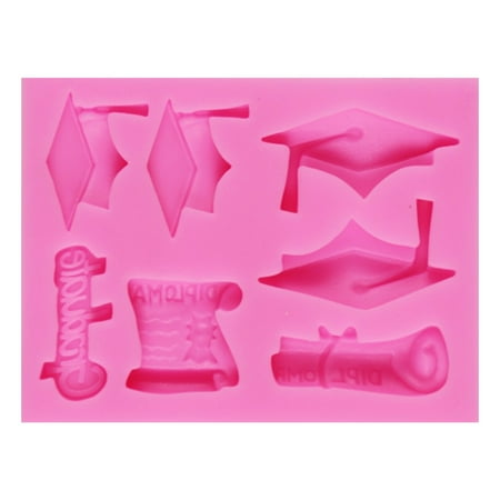 

Careslong Baking mold Graduation Bachelor Cap Mould Silicone Graduation Cap Mold