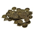 thumbnail image 1 of 50 Pcs Breloques Rondes 16mm Réglages de Pendentif pour Cabochons Collier Artisanat - Bronze 24x21cm, 1 of 8