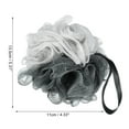 thumbnail image 3 of Unique Bargains 1 Pc Bath Shower Loofah Sponge Body Puffs for Bathroom 5.31"x4.33" Gray Deep Gray, 3 of 6