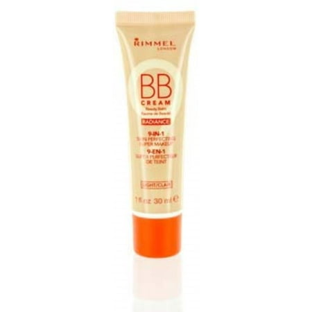 Rimmel London Radiance BB Cream Super Makeup, Light 1.0 (Best Numbing Cream For Semi Permanent Makeup)