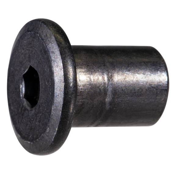 6mm-1.00 Coarse Thread Black Oxide Plated Steel Joint Connector Caps (20 pcs.)