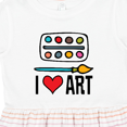 thumbnail image 4 of Inktastic Painting I Love Art Girls Toddler Dress, 4 of 5
