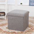 thumbnail image 1 of Cube Ottoman Pouf Boîte de Rangement Pliable Canapé Siège Repose-Pieds Nouveau, 1 of 5