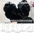 thumbnail image 6 of Ginisom Women's Fuzzy Slippers Cross Band Fluffy Open Toe House Slide Slipper, 6 of 6