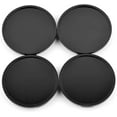 thumbnail image 2 of 4pcs 76mm(2.99in) Black ABS Car Wheel Center Hub Caps, 2 of 5