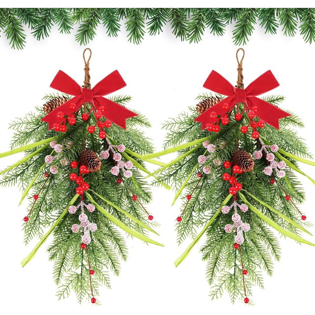 2 Pcs Couronnes de Guirlandes