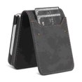 thumbnail image 2 of Case for Samsung Galaxy Z Flip 7, PU Leather Card Slots Magnetic Closure Vintage Shockproof Protective Case for Samsung Galaxy Z Flip 7 - Black, 2 of 12