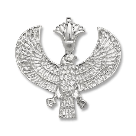 Egyptian Horus Falcon Bird .925 Sterling Silver Pendant