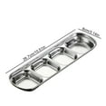 thumbnail image 3 of pvdgvd Stainless Steel Divided Dipping Dishes, 304 Food-Grade & Stackable, Multi-Compartment for Barbecue Sauces, Versatile Kitchen Tool, 3 of 7