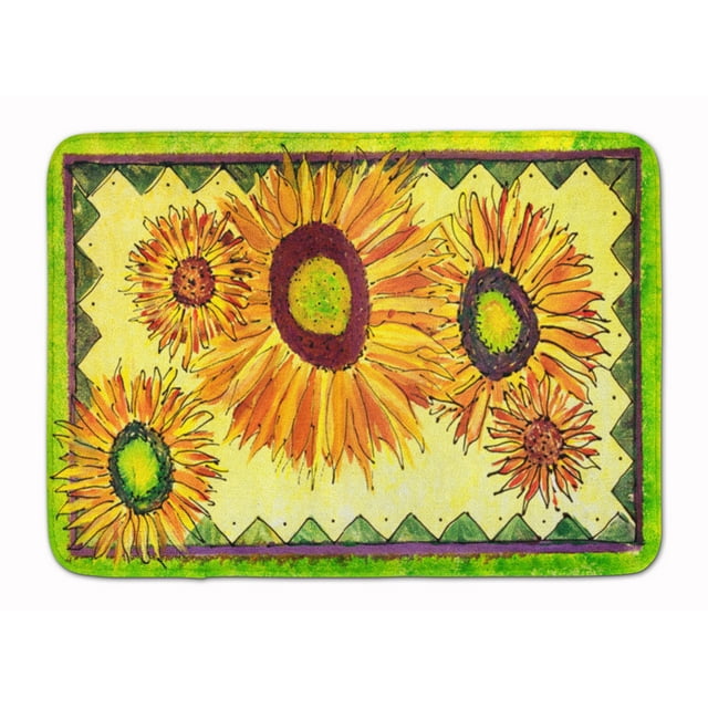 Carolines Treasures 8060RUG Flower Sunflower Machine Washable Memory Foam Mat