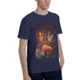 thumbnail image 2 of Bingfone Butterfly Sitting On A Flower Men'S Loose Fit Short-Sleeve Pocket T-Shirt, 2 of 7