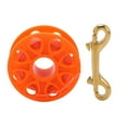 thumbnail image 4 of Carrete de buceo de 30 m con clip de seguridad de doble extremo, alambre naranja fluorescente., 4 of 14