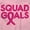 Light Pink, variant on Breast Cancer Awareness Squad Goals Women's Long Sleeve T Shirt Brisco Brands X