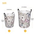 thumbnail image 3 of Rateoe Vintage Butterflies Pattern Round Laundry Hamper Basket, Tall Hamper Basket for Blanket Storage, Nursery Clothes Hamper for Laundry in Bedroom and College Dorm-Medium, 3 of 6