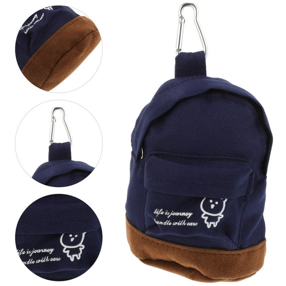 LABSERRON Purse Keychain 1Pack Mini Backpack Purse Cloth Small Travel Accessory