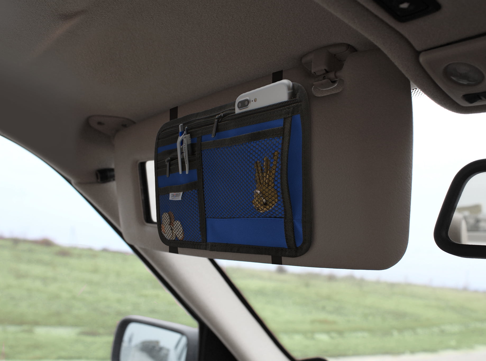 Car and Driver Universal Car Visor Organizer 3 Colors
