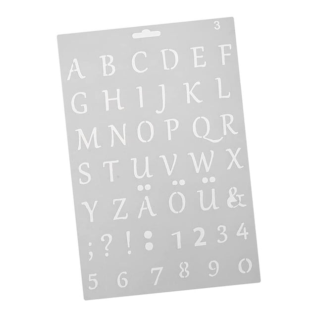 Ornamental Paint Hollow Album Decor DIY Painting Board Plastic Ruler Stencil Drawing Template