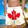 thumbnail image 2 of Pantalones Cortos para Hombre Cintura Elástica con Bolsillos Pantalones Cortos de Longitud de Rodilla Impresos, Cordón Elástico Casual Beach Y Pantalones Deportivos, 2 of 9
