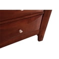 thumbnail image 7 of Maklaine Contemporary Engineered Wood 3 Drawer Nightstand in Cherry, 7 of 7