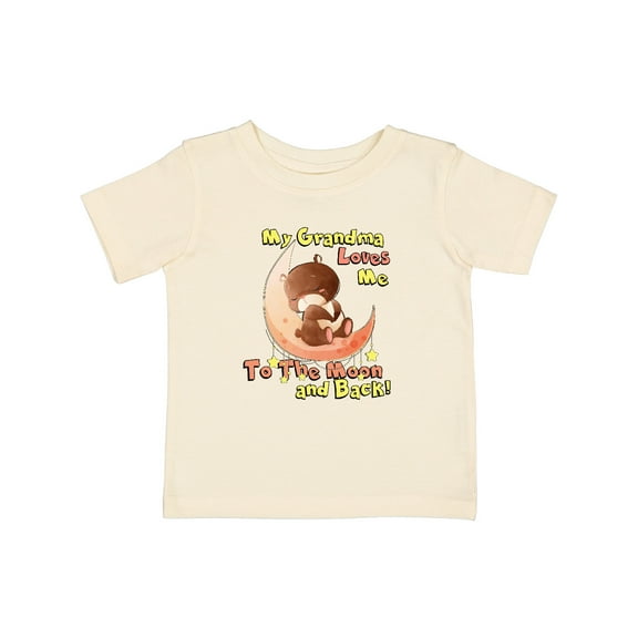 Inktastic My Grandma Loves Me to the Moon and Back Boys or Girls Baby T-Shirt