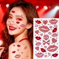 thumbnail image 2 of SharkTRUE Autocollants Lèvres Rouges pour le Visage de la Saint-Valentin U K, 2 of 8
