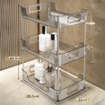 thumbnail image 3 of Inteprter Estante organizador de encimera de despensa de cocina, estante de almacenamiento elegante para cosméticos y artículos esenciales para Organizadores de utensilios de cocina Gris Grande, 3 of 6