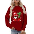 thumbnail image 4 of Women's 67 Graphic Crewneck Sweatshirts Casual Loose Long Sleeve Pullover Tops, 4 of 4