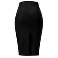 thumbnail image 4 of Made by Olivia Women's Solid Back Slit Scuba Bodycon Pencil Skirt, 4 of 5