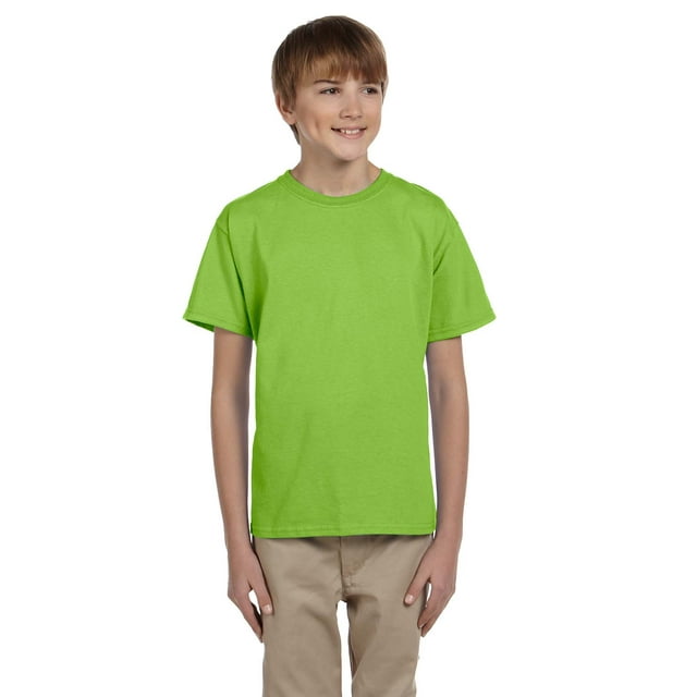 Hanes T-Shirt à Manches Courtes 50/50 pour Jeunes, Style 5370