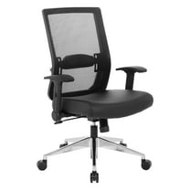 Black Matrix Back Manager's Office Chair with Dillon Black  Fabric Seat