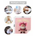 thumbnail image 5 of Pink Santa Christmas Cloth Napkins Set of 8, Western Cowboy Xmas Snowflake Washable Reusable Dinner Cocktail Napkin for Kitchen Party Wedding Banquet Holiday Baby Shower Table Decor, 5 of 7