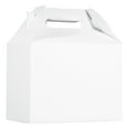 thumbnail image 4 of [25 PACK] White Treat Gift Boxes - Paper Gable Boxes, Paper Lunch Boxes with Handle, Barn Boxes - Birthday's, Weddings, Baby Shower Favor Box, Restaurant to go Box 9 x 5 x 6.75 inches, 4 of 4