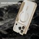 thumbnail image 5 of For iPhone 17 Pro Max Case Compatible with MagSafe Rhombus PU Leather Phone Cover - Dark Purple, 5 of 5