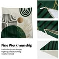 thumbnail image 5 of Boho Pillow Covers 20x20 Set of 2, Green Gold Farmhouse Decorations Throw Pillow Covers Boho Leaves Tropical Outdoor Decorative Linen Cushion Case for Couch Sofa Home, 5 of 6