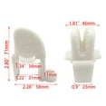 thumbnail image 1 of Boat Clips Durable Rust-proof Waterproof Rail Cleats Multifunctional Pontoon Hanger Holders Hardware Accessory Holders Accessories Fittings Parts White, 1 of 7