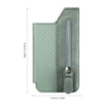 thumbnail image 2 of Phone Back Card Holder, Multi Slot Flipping Wallet Case With Zipper For Back of Phone, Stick on Mobile Phone Grip Case For School, Home, Office, Travel, 2 of 11