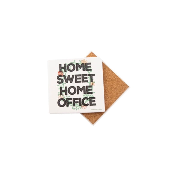 Thirstystone Home Sweet Home Office Coaster, Set of 4