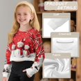 thumbnail image 6 of DISNIMO Snowman Snowflake Print Girls Crop Tops Crew Neck Cropped Sweatshirt Fashion Loose Pullover Tops Soft Casual Girls Crop Tops Clothes, 6 of 7